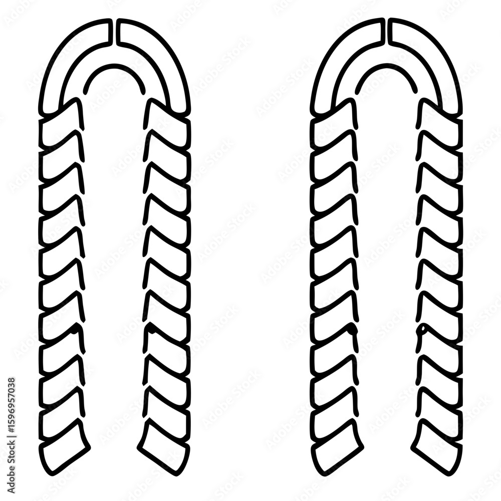 Poster tractor tracks isolated on plain background. tractor tracks left on surface, creating parallel patte