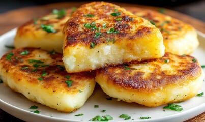 Light and refreshing Irish potato cakes with buttery flavor
