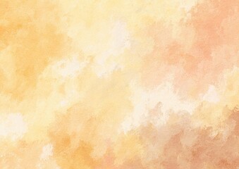 Obraz premium Abstract warm-toned watercolor texture background with blend of yellow, orange, and peach hues