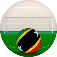 Soccer Ball With Flag Saint