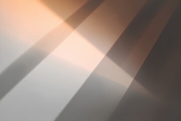 Soft light streams through architectural elements creating abstract shapes and shadows Warm and cool tones interplay offering visual interest