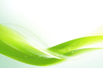 Obraz premium Abstract green and white flowing waves with soft light A calm clean design for digital or print symbolizing nature and growth