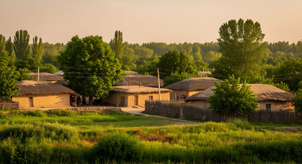 Naklejka premium house in the countryside