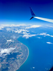 view from the plane window