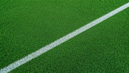 Obraz premium Closeup of lush green artificial turf