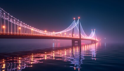 Fototapeta premium Luminous Consumer Connection: The Bridge of Satisfaction