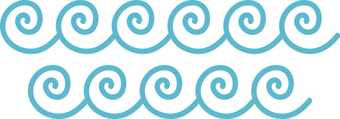 Curved Sea Wave Pattern