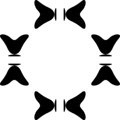 Creative Vector Shapes for Design Projects Professional Vector Illustration Collection Black