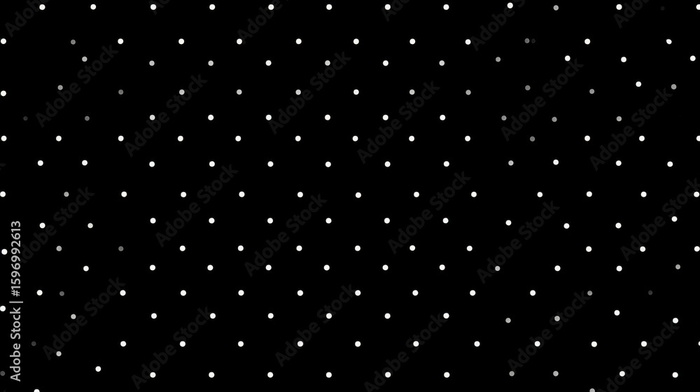 Poster repeating black wallpaper pattern with minimalist dots and lines creating a clean graphic effect