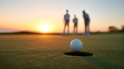 Work-life balance at golf course. Finding Balance: Executives Unwind and Connect on the Golf Course