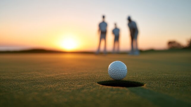 Work-life balance at golf course. Finding Balance: Executives Unwind and Connect on the Golf Course
