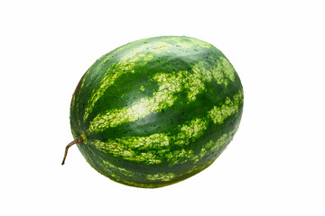 Ripe watermelon isolated on white background.