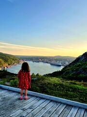 girl on the rock