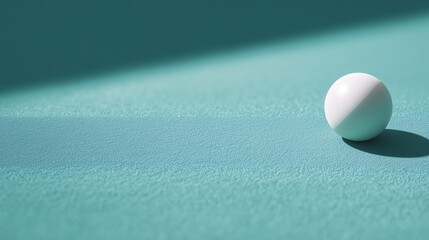 Abstract Composition Featuring Ping Pong Ball – Generative AI