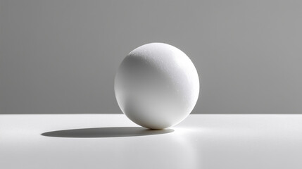 Single Table Tennis Ball in Clean Studio Setup &ndash; Generative AI