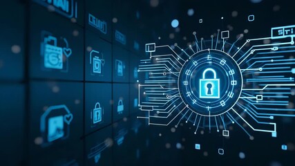 High-Resolution Visual of Cybersecurity Threats: Advanced Digital Interfaces, Real-Time Threat Analytics, Secure Data Vaults & Integrated Risk Management for Defending Critical IT Infrastructures - Ph - Powered by Adobe