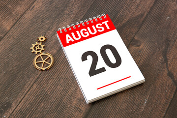 OCTOBER 20 CALENDAR DAY