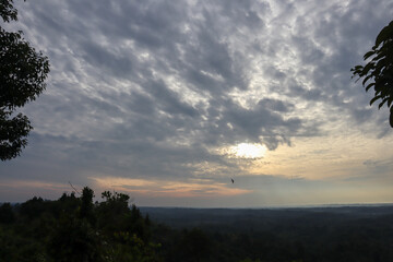 sunset in the clouds