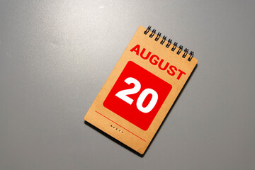 OCTOBER 20 CALENDAR DAY