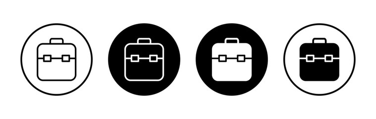 Briefcase icon symbol for apps and websites. suitcase sign and symbol. luggage symbol.