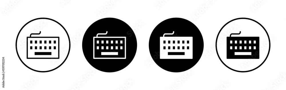 Fototapete Keyboard icon symbol for apps and websites. keyboard sign and symbol