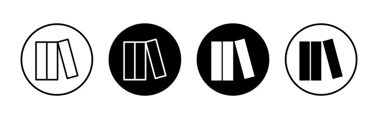 Library icon symbol for apps and websites. education sign and symbol