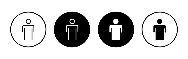 Man icon symbol for apps and websites. male sign and symbol. human symbol