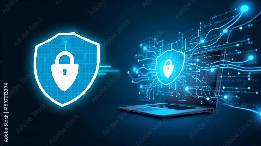 Poster dynamic secure remote work solutions: vpns, endpoint protection, mfa, encrypted collaboration, cloud