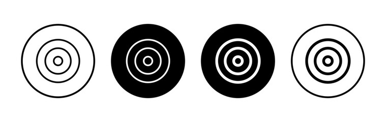 Target icon symbol for apps and websites. goal icon vector. target marketing sign and symbol