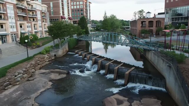 River in downtown Greenville SC 