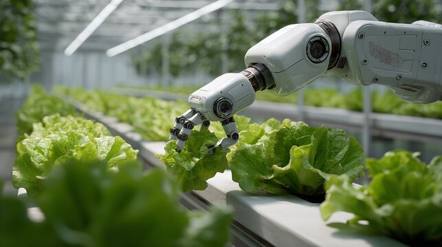 Smart Farming Agricultural Technology &ndash; Robotic Arm Harvesting

