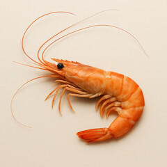 shrimp on background