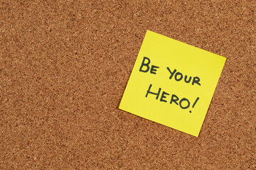 a sticky note with 