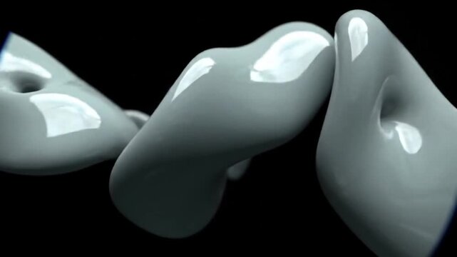 Abstract minimal liquidity background featuring smooth flowing shapes and soft gradients. Clean, modern, subtle motion for elegant visuals.