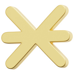 Fototapeta premium 3D Sextile Icon