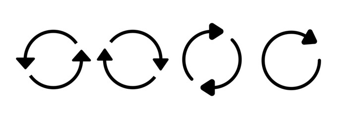 Refresh icon logo design. Reload sign and symbol. Update icon.