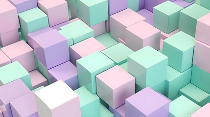 Obraz premium Soft and sweet geometric design