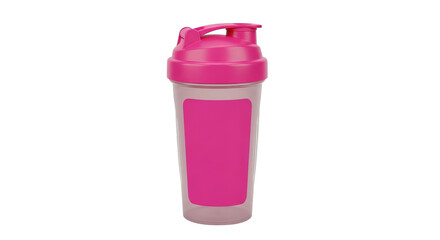 Pink Protein Shaker Bottle Mockup
