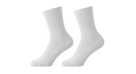 Pair Of White Ribbed Socks