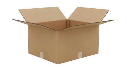 Open Cardboard Box Empty Package