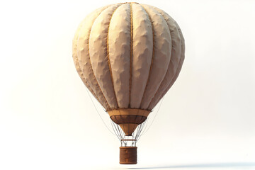 Hot Air Balloon Isolated on White Background for Exploration and Travel Concepts