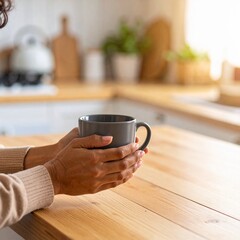 woman holding a cup of coffee