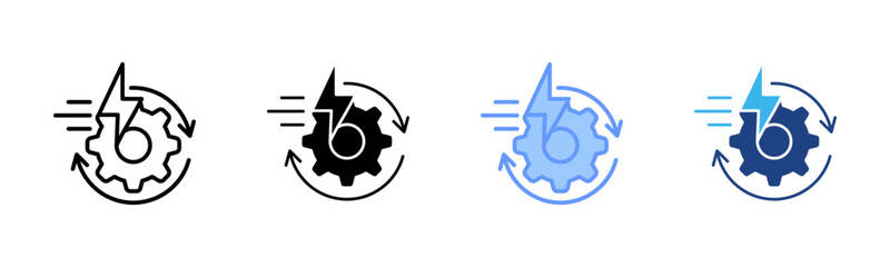 Rapid icon set multiple style collection