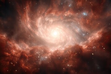 Spiral Galaxy Nebula In Deep Space