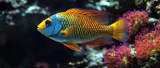 Vibrant Fish in Aquarium