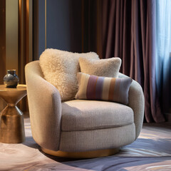 Cozy Armchair with Textured 