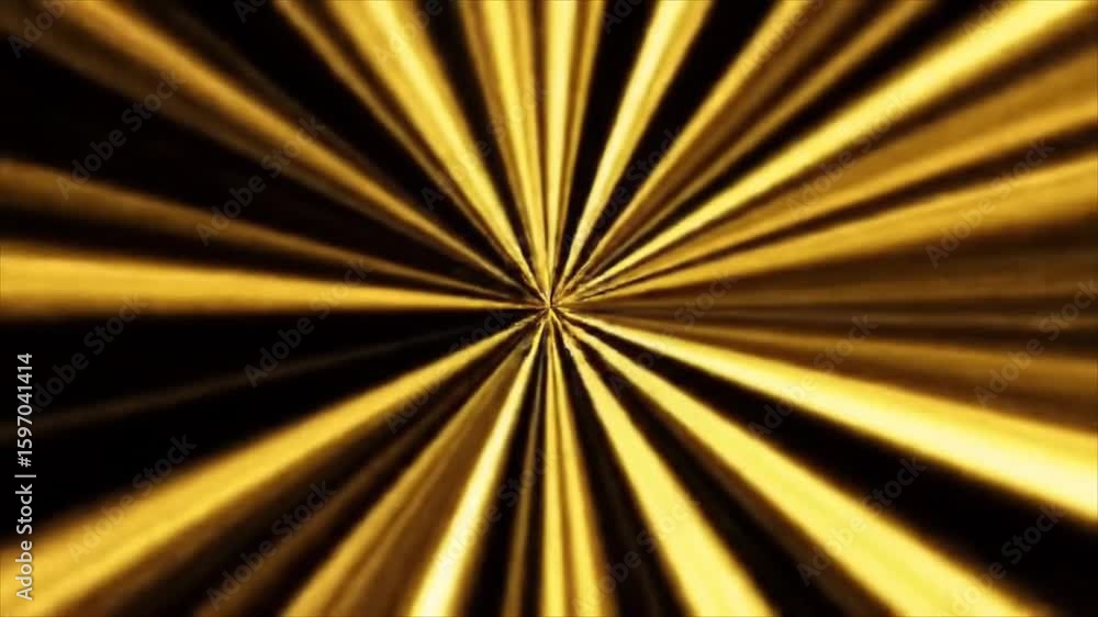 Poster golden light rays burst from a central point in a dynamic explosion of speed and radiant energy.