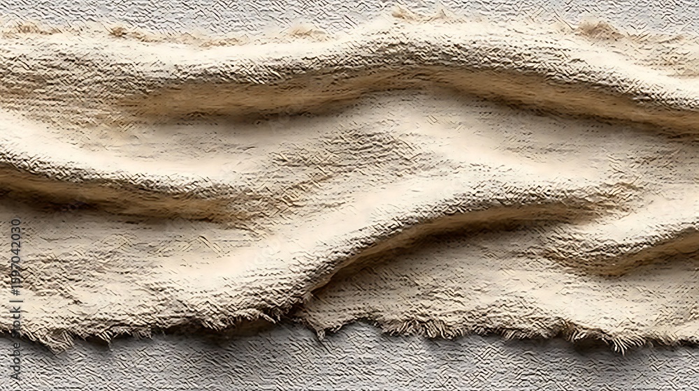 Poster a seamless linen canvas backdrop in muted cream color, with fine fiber texture and light shadow play
