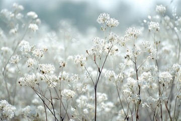 Frost Covered Wildflowers