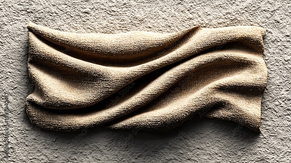 Poster a seamless linen canvas backdrop in muted cream color, with fine fiber texture and light shadow play